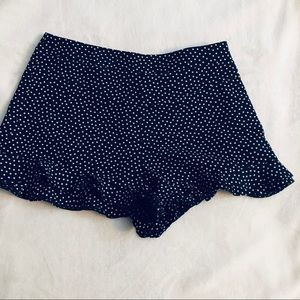 Zara Polka Dot Frill Shorts